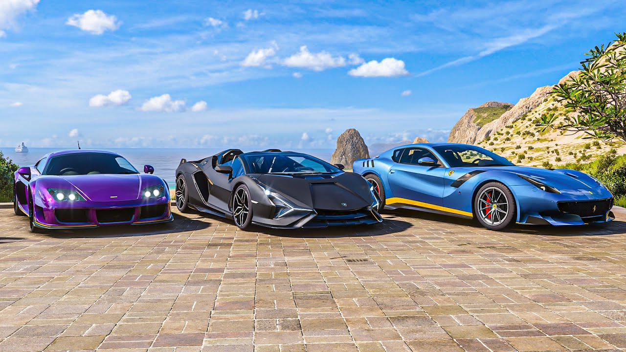 Lamborghini Sian Roadster vs Ferrari F12tdf vs Noble M600 | Forza Horizon 5
