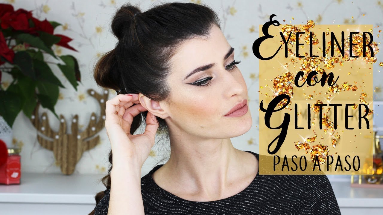 EYELINER CON GLITTER PARA NOCHEVIEJA | Paso a paso