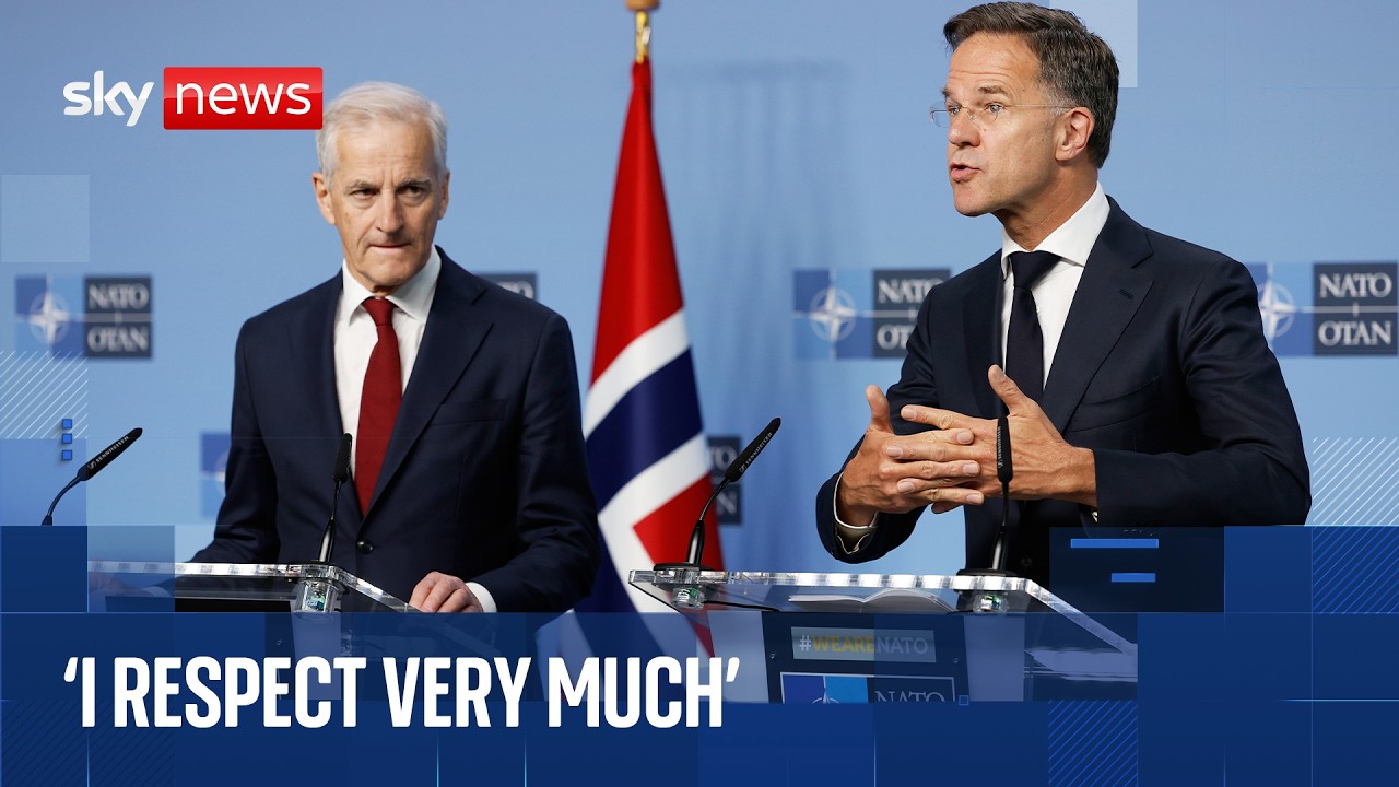 NATO chief and Norwegian prime minister speak at joint news conference