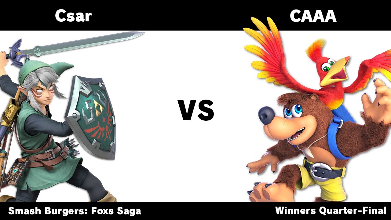 Csar (Link) vs CAAA (Banjo Kazooie) | Smash Burgers: Foxs Saga - Winners Round 2