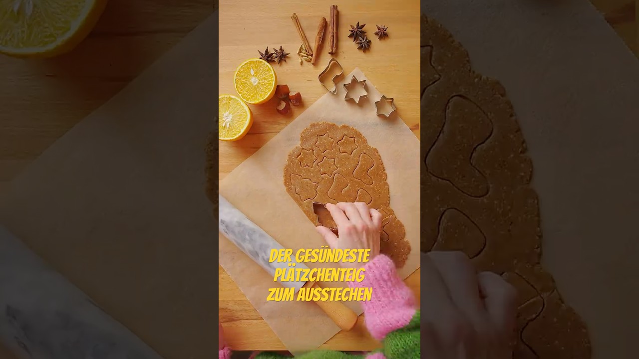 Der ges&uuml;ndeste Pl&auml;tzchenteig zum Ausstechen &ndash; vegan, glutenfrei & ohne Zucker