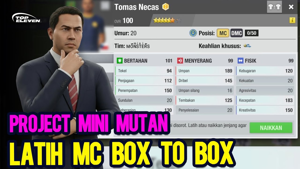 JOSS.. LATIH MC KE OVR 100 FULL ATRIBUT TERANG DI TOP ELEVEN 2026