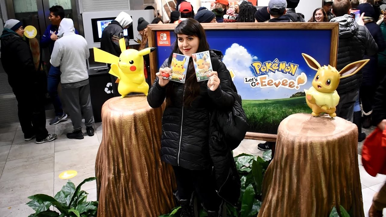 Pokémon Let's Go, Pikachu! and Pokémon Let's Go, Eevee! Midnight Launch Event at Nintendo NY