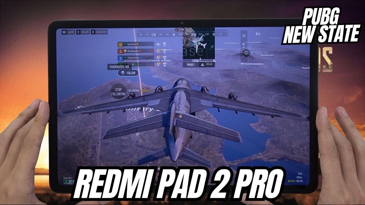 Redmi Pad 2 Pro test game PUBG New State MAX Settings | Snapdragon 7s Gen 4