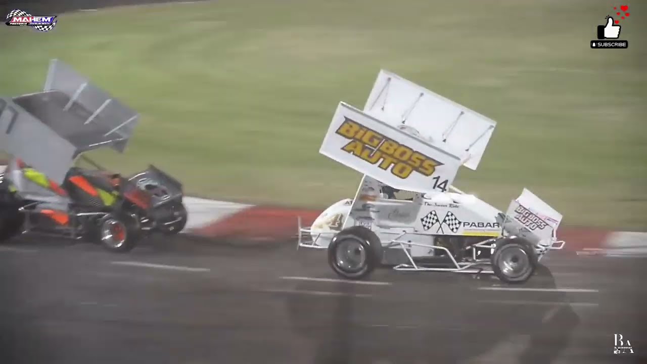 V. 8 Sprints. Heat 1. Mahem raceway 31.01.2026. Speedspot Promotions, Supreme Championship. Round 1.