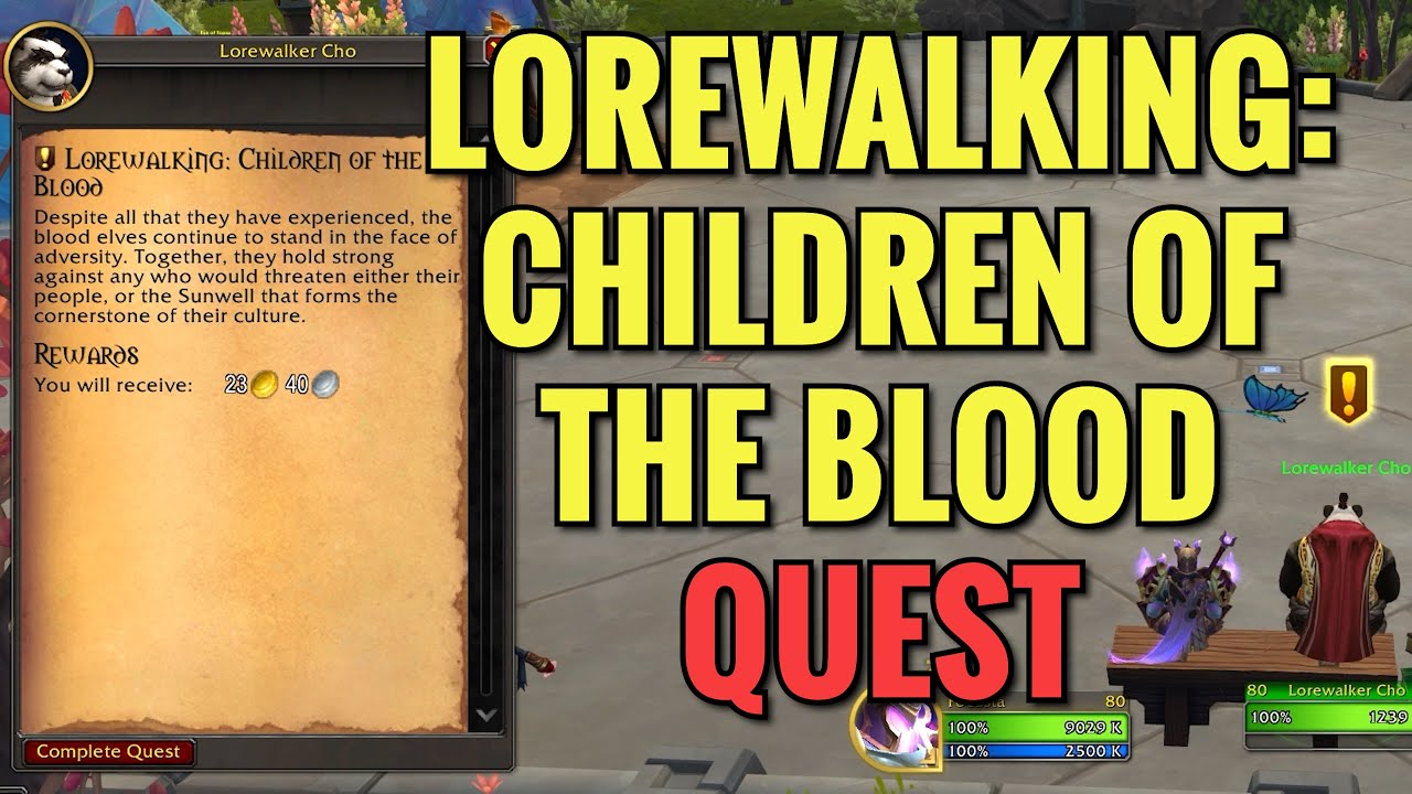 Lorewalking: Children Of The Blood Quest (WoW TWW)
