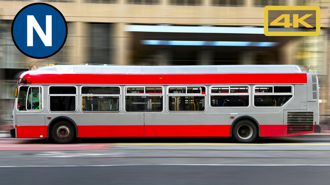 San Francisco Muni Metro N Judah Shuttle, Ocean Beach to Church Portal, New Flyer XDE40, 4K Bus Ride