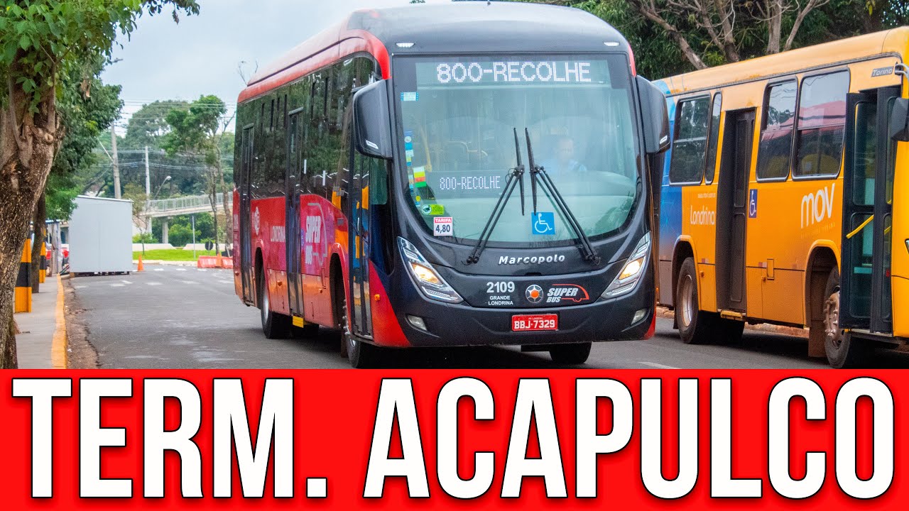 Terminal Acapulco (Provisório) - (Londrina/PR) - Movimentação de Ônibus 