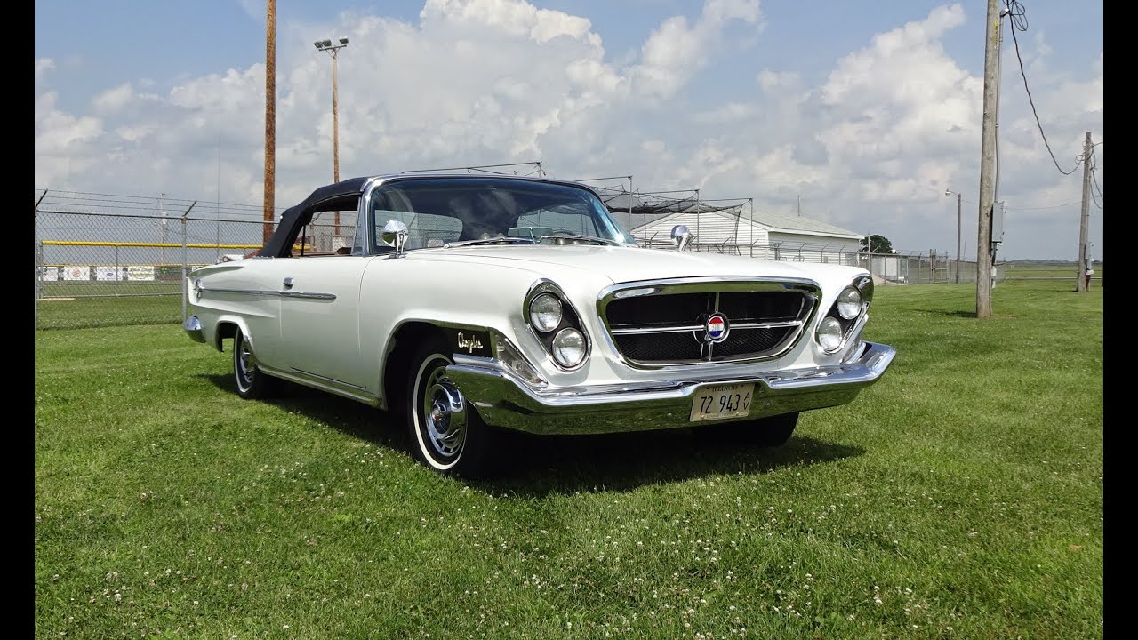 1962 Chrysler 300 H Convertible in White Paint & Engine Start on My Car Story with Lou Costabile