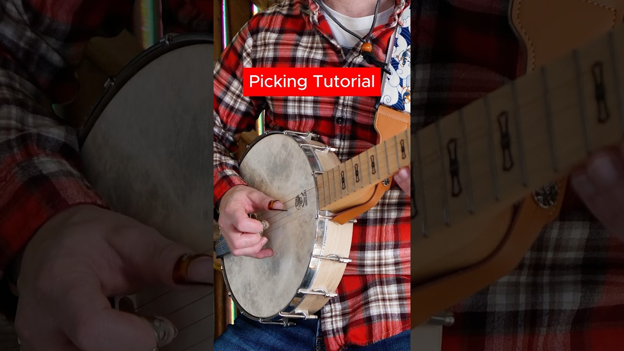 Banjo Picking Tutorial for Beginners #banjo #tutorial