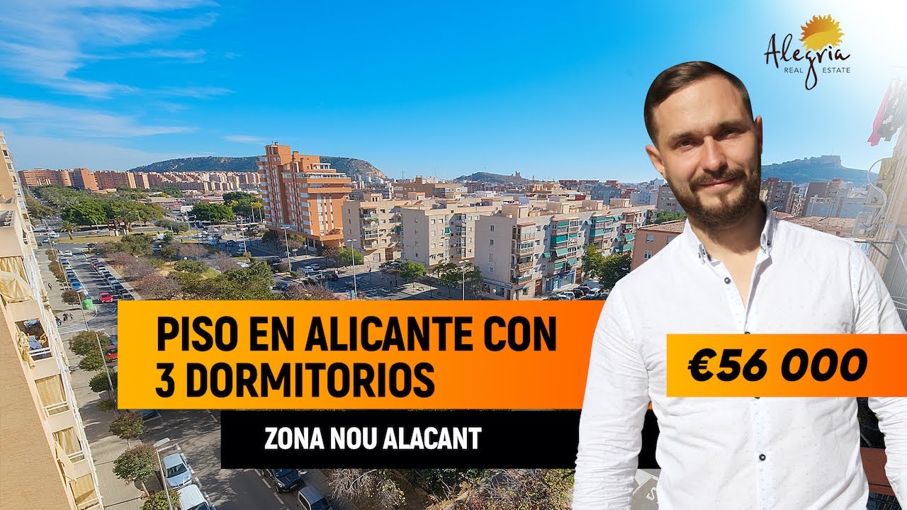 Piso en España. Piso en Alicante con 3 dormitorios. Agencia inmobiliaria Alegria