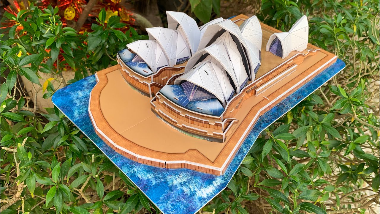DIY Craft Instruction 3D Puzzle Cubicfun The Opera House
