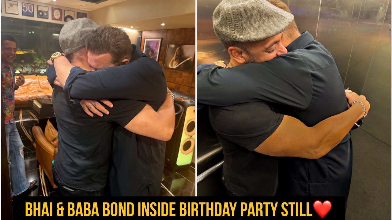 Salman Khan Shares Heartwarming Inside Stills From Birthday Party Wishing Sanjay Dutt ❤️