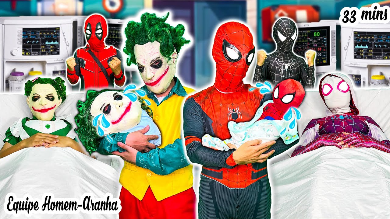 Spidergirl e Venom Girl Entram em Trabalho de Parto ao Mesmo Tempo, Pânico no Hospital! 🚨👶