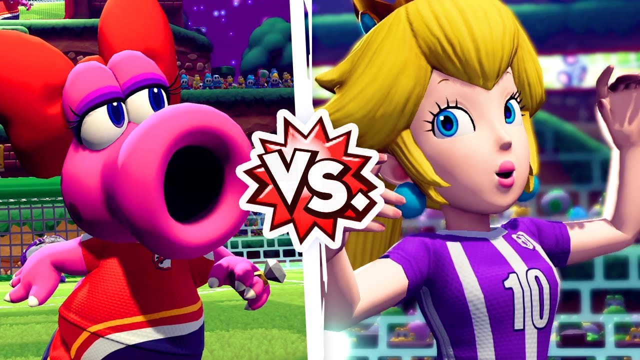 Mario Strikers Battle League - Birdo Vs. Peach