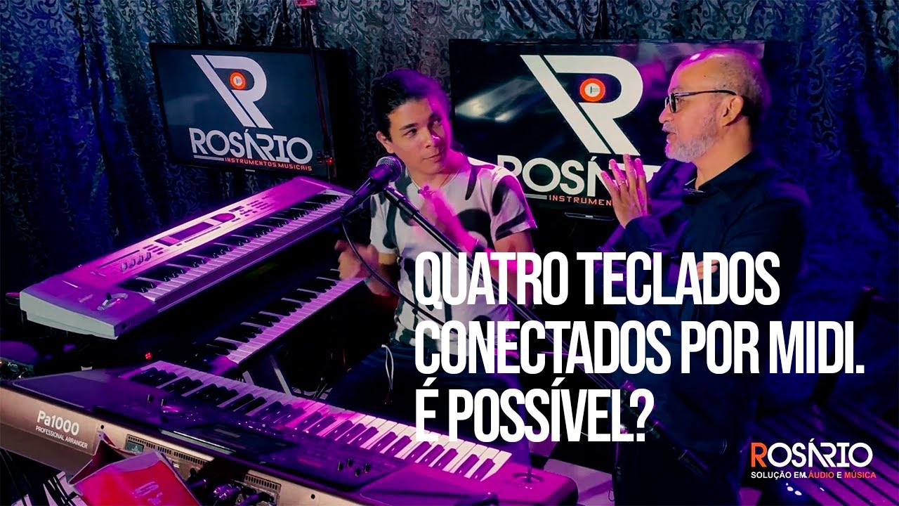 TECLADOS CONECTADOS VIA MIDI | WALBINHO DOS TECLADOS E JORGE ROSÁRIO