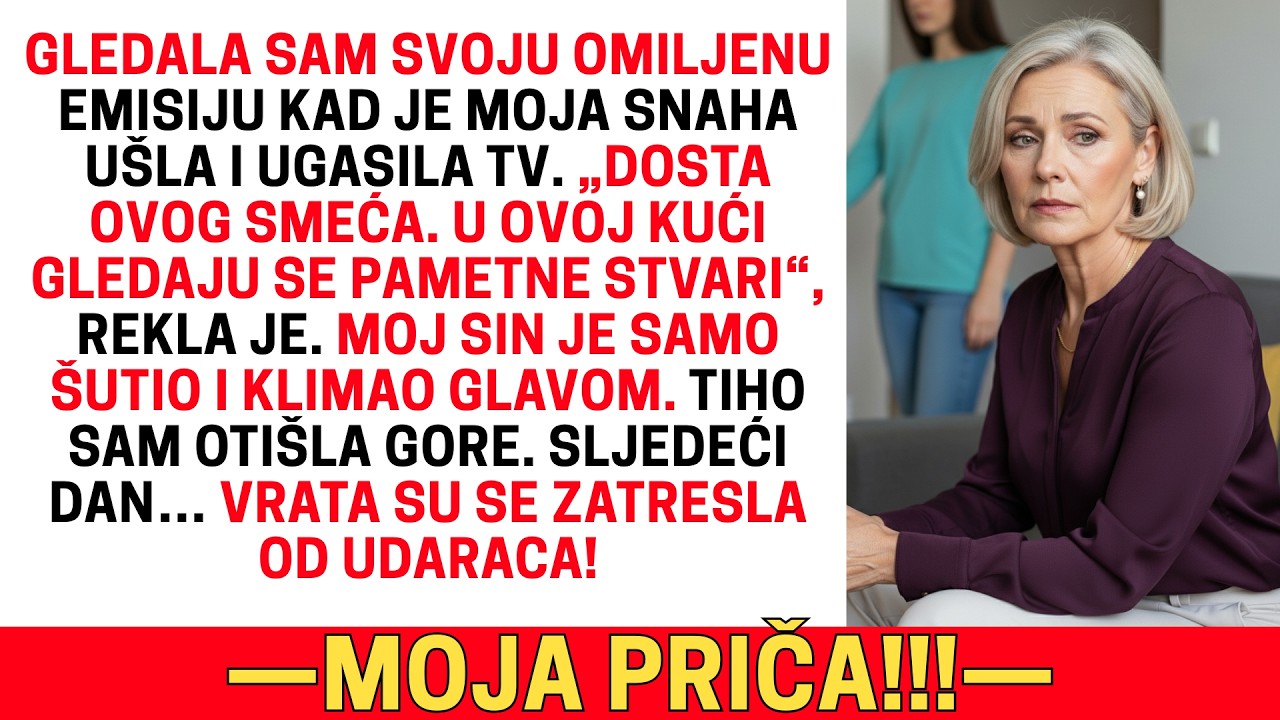GLEDALA SAM TV KAD JE MOJ ZET UGASIO EKRAN.„DOSTA SMEĆA.”SLJEDEĆI DAN…