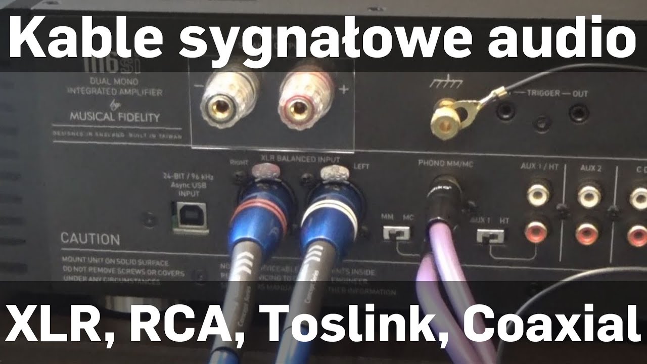 Kable sygnałowe audio cyfrowe i analogowe: RCA, XLR, optyczne, koaksjalne [ENG subtitles]