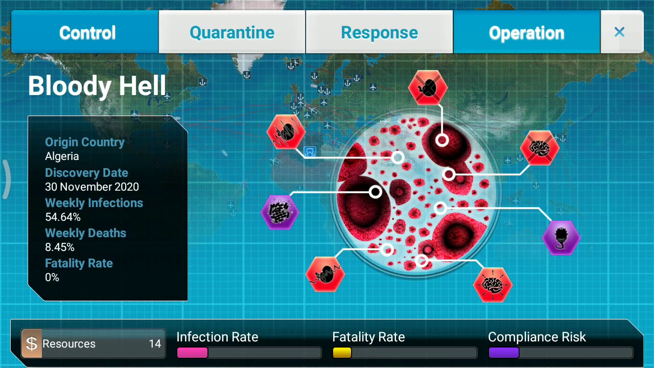 Cure Mode : Brutal Parasite, Hardest Brutal Mode (Plague Inc)