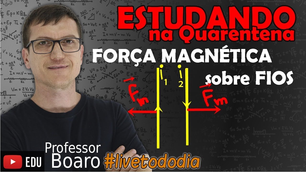 FORÇA MAGNÉTICA sobre FIOS e entre FIOS - ELETROMAGNETISMO - TEORIA + EXERCÍCIOS
