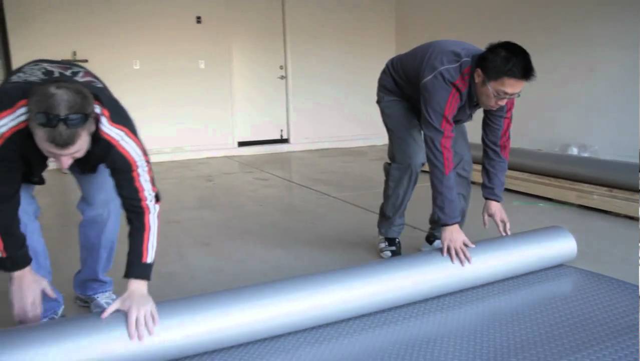 How to Install Garage Flooring Rolls