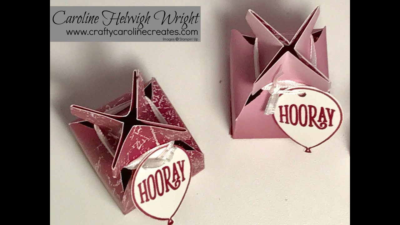 Cross Top Favour Treat Boxes - Video Tutorial, My OnStage Swaps