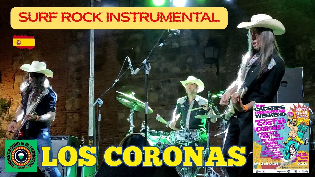 🎙️LOS CORONAS ¡ Surf Rock de Película ! Cáceres Underground Weekend 2025