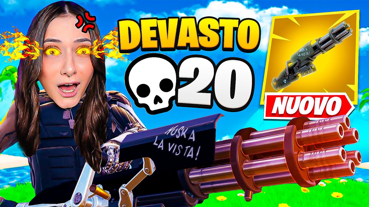 IMPAZZISCO e DISTRUGGO TUTTO con LA NUOVA MINIGUN MITICA 🤯 FORTNITE ITA