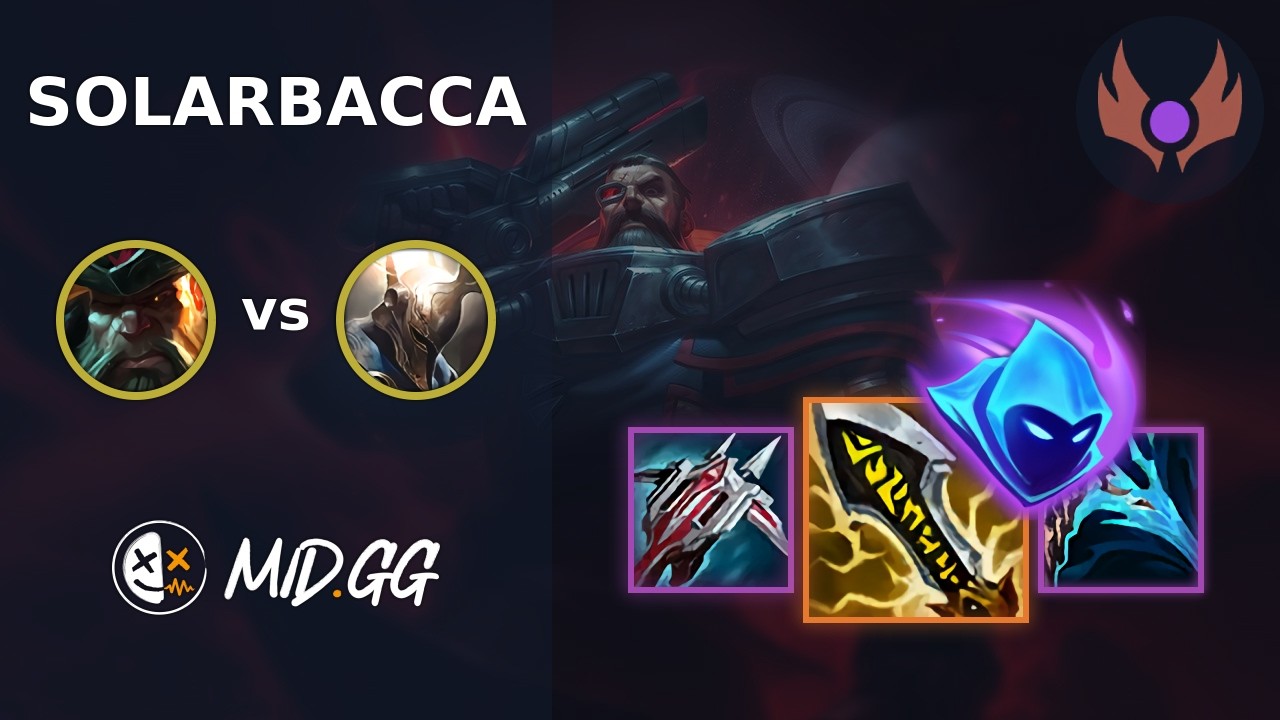MID.GG: [ solarbacca ] Гангпланк ТОП против Пантеона | NA МАСТЕР | LOL Сезон 2026