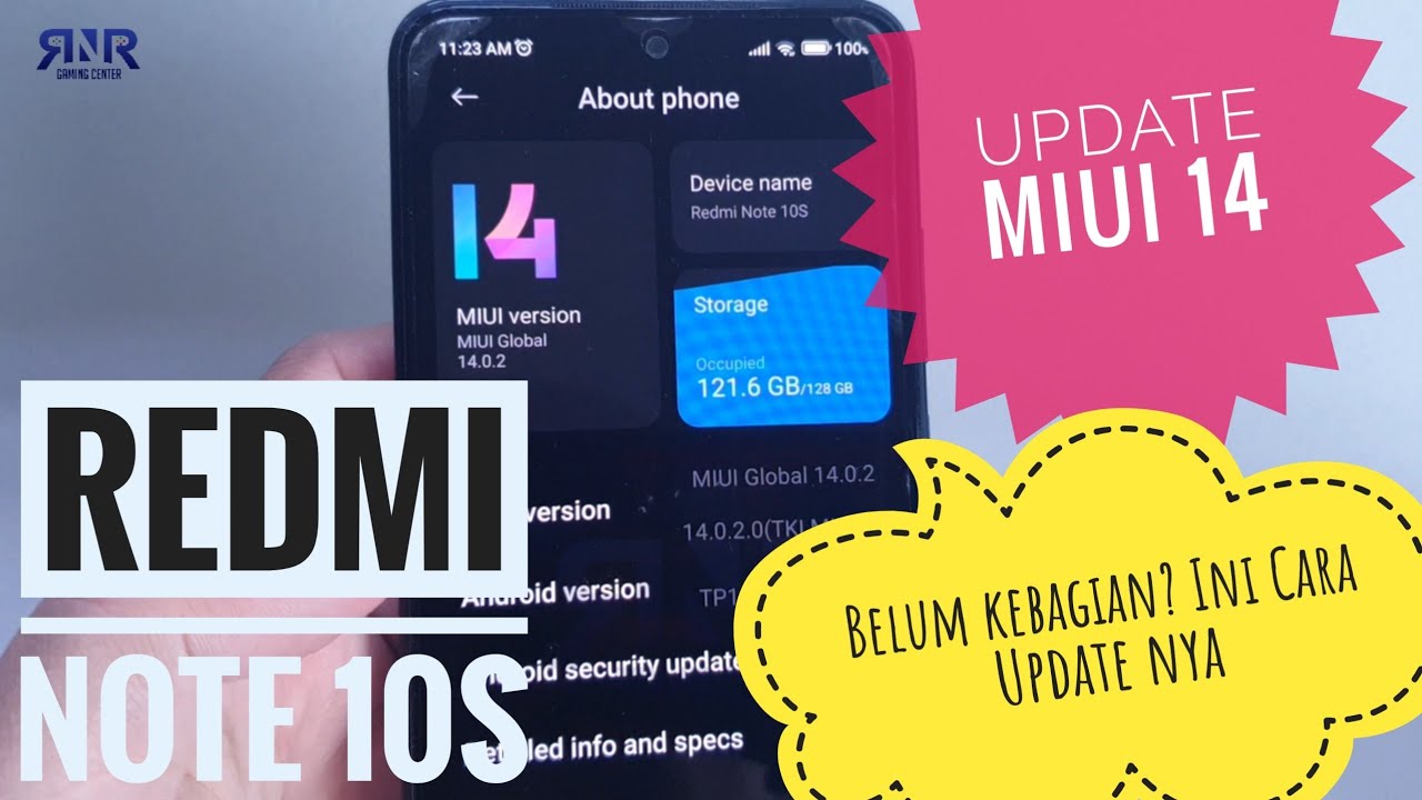 Akhirnya!! MIUI 14 Redmi Note 10S, Begini Cara Update nya