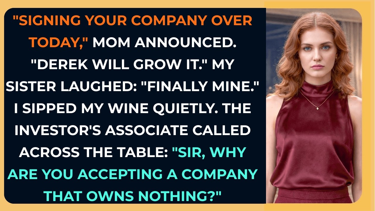Mom Signed My Company Over To My Sister's Fiancé - He Didn't Know I Already Own Every Asset In It