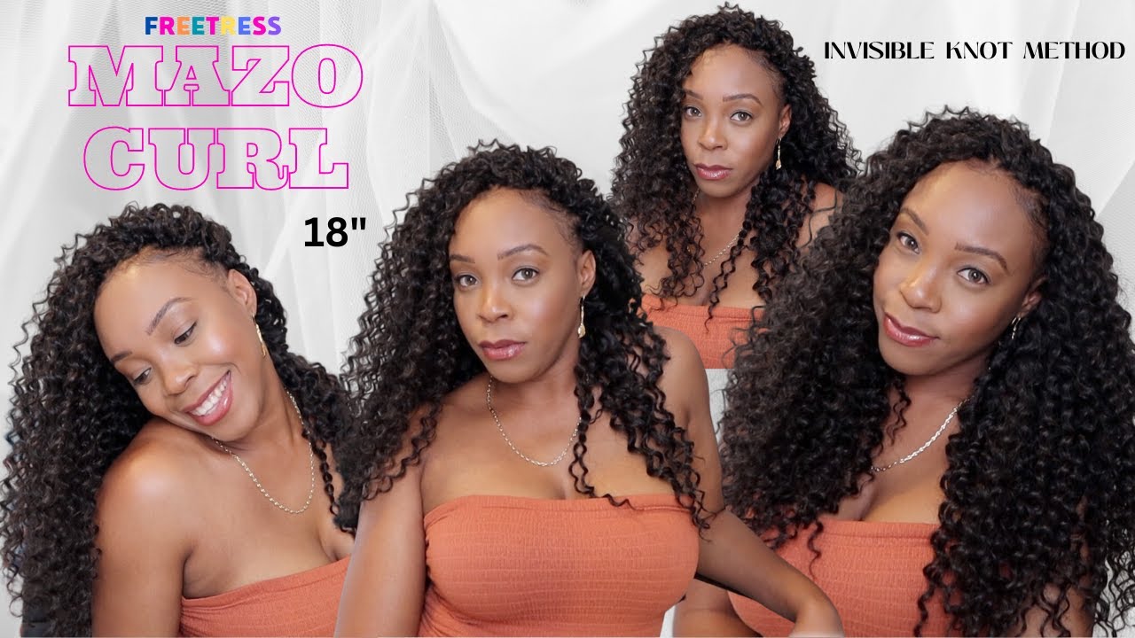 Freetress $9.99 MAZO CURL Crochet Hair Install // Invisible Method