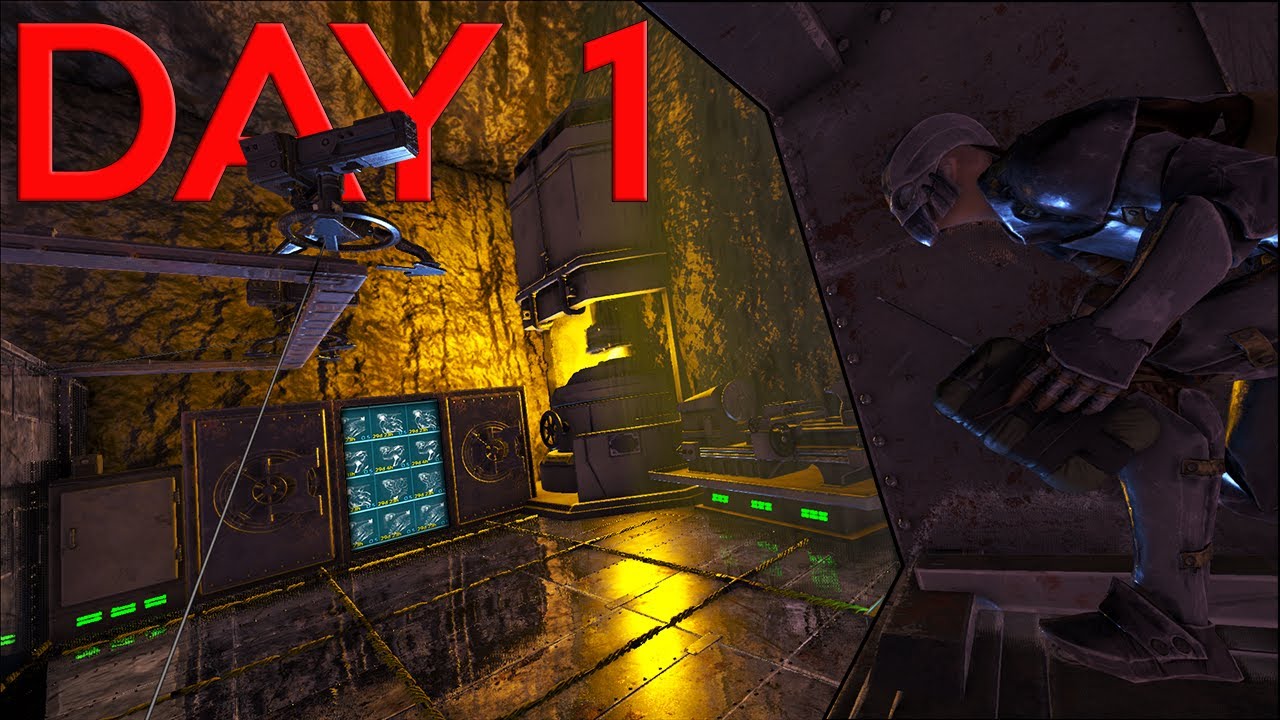 Trio Raiding Hidden Base Locations On Day 1 For INSANE LOOT! - ARK