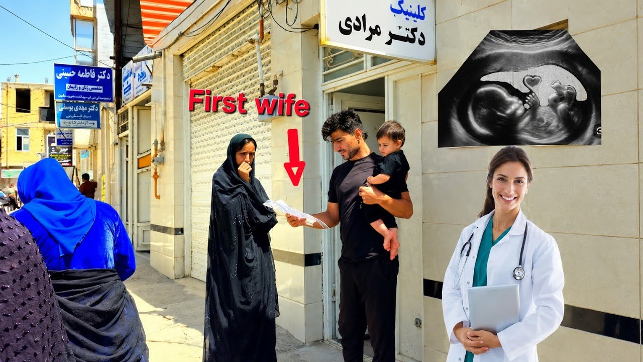 Mohammad takes his first wife for an ultrasound to see if she is pregnant.Hard life nomadic perensy 
