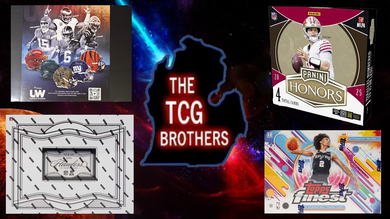 Break #915-918 - MLB - NBA - NFL Mixer Night Honors Full Case Flawless Football 2025 Box Break!