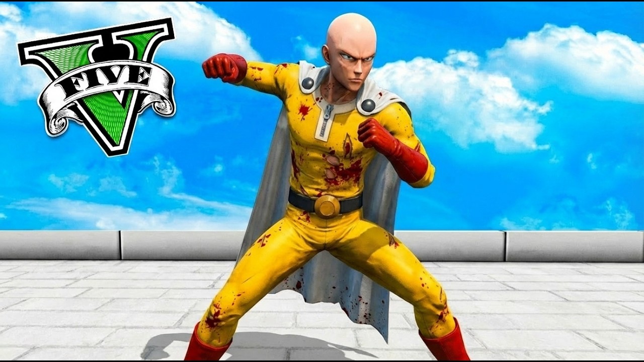 JUGANDO como ONE PUNCH MAN en GTA 5 !