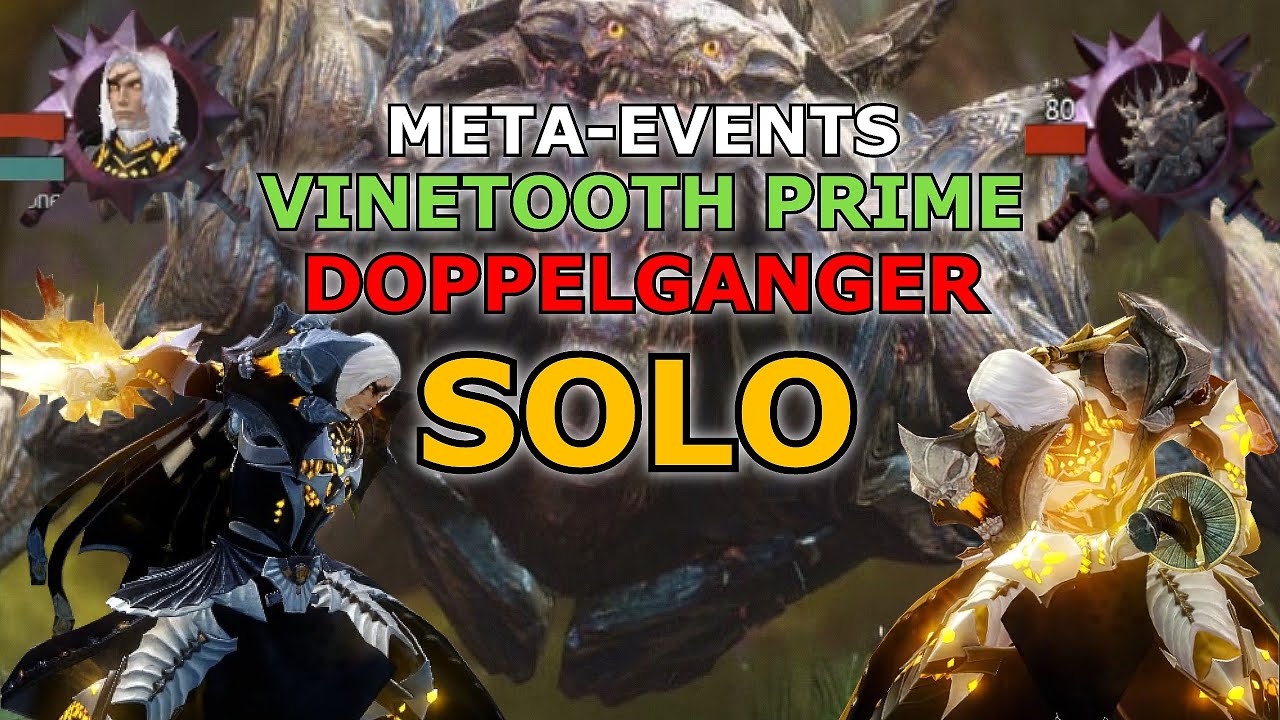 Guild Wars 2: SOLO Vinetooth Prime & Doppelganger (Meta Events)