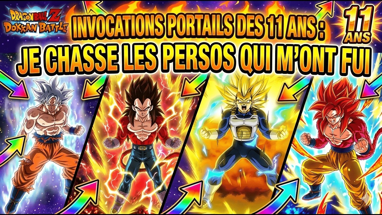 Session INVOCATIONS portails 11 ans DOKKAN BATTLE pour MON RETOUR, explication dans la vidéo 😉😉.