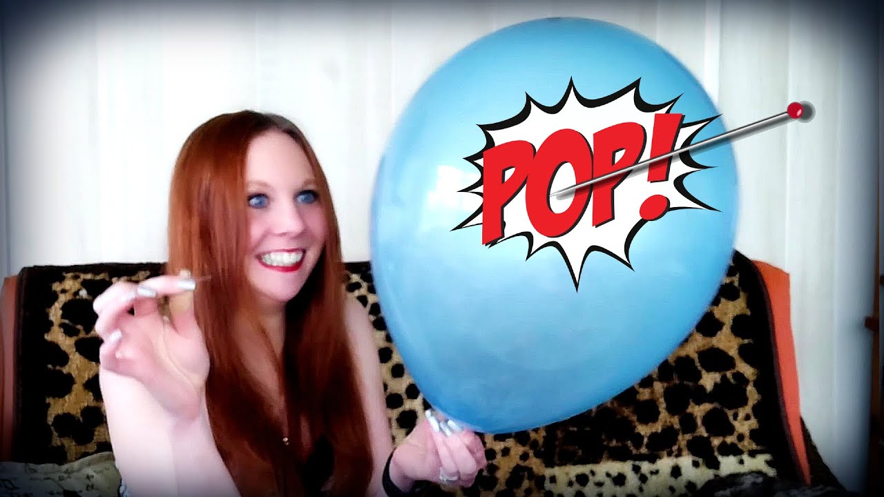 Popping 7 Pastel Balloons with a Sewing Needle  |  Balloon ASMR  |  Balloon Popping ASMR