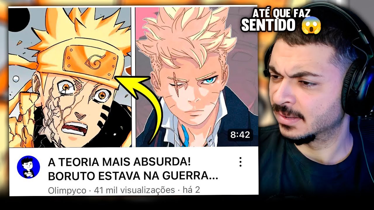 KAMUZ REAGE: A TEORIA MAIS ABSURDA! BORUTO ESTAVA NA GUERRA NINJA EM NARUTO