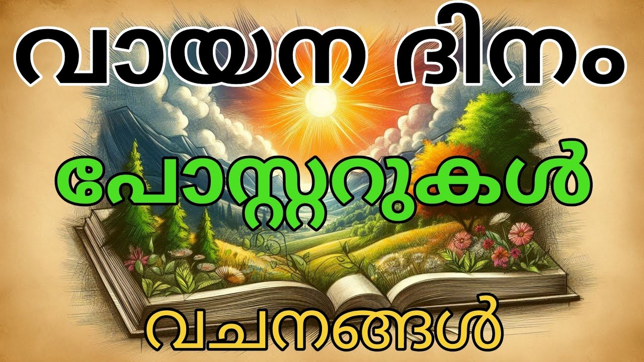 Reading day posters| വായന ദിന പോസ്റ്റർ | vayana dina poster #RUVlog #ruvlog