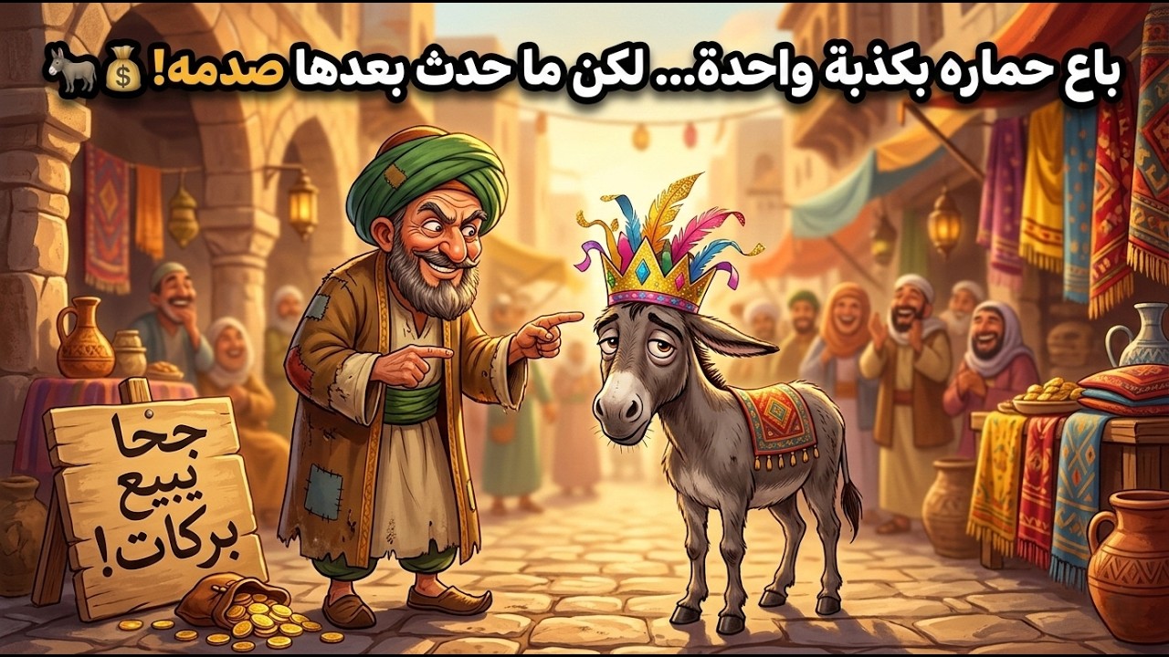 جحا باع حماره بـ10 دنانير… ثم انقلبت القصة بطريقة لا تخطر على بال!
