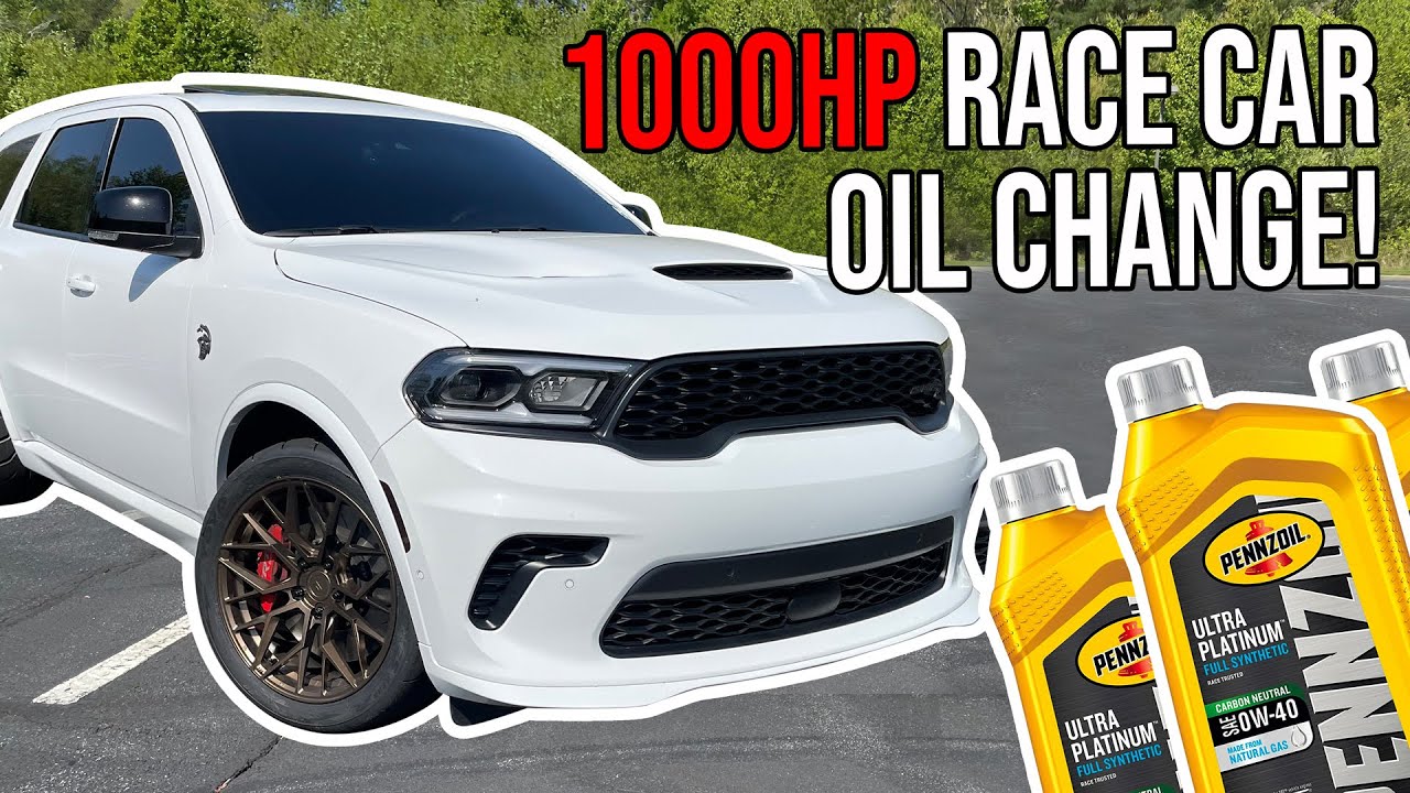 Doing Oil Change On My 1000HP Durango Hellcat, Watch Before You Change Your Oil!! 10k Miles