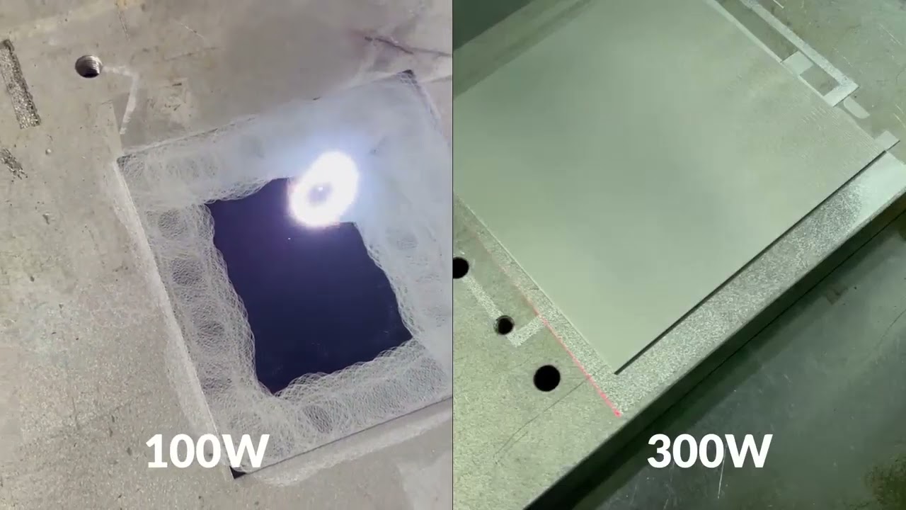 100W vs 300W Pulse Laser Comparison