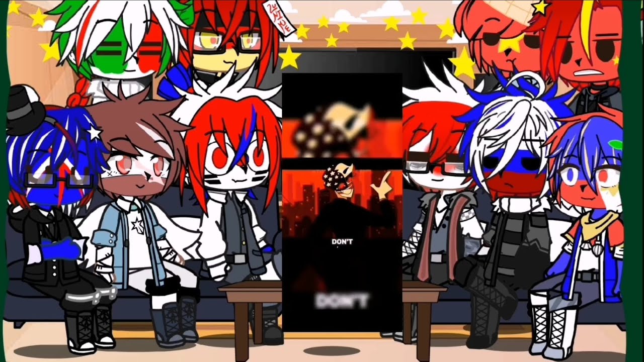 countryhumans reaccionan a america//2/2// latinoamerica//🇪🇸🇺🇲🇧🇷