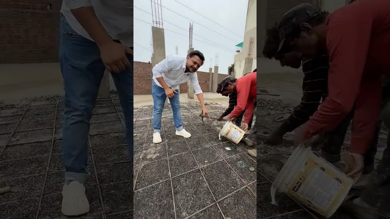 || GRADE SLAB casting k time ये बात का ज़रूर ध्यान रखना || 🏠✅👷&zwj;♂️ #viral #civilengineer #shorts