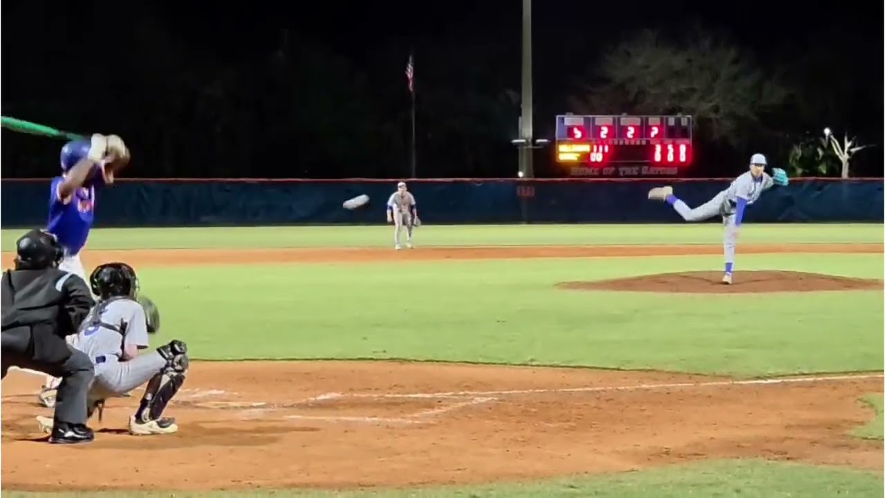 Chase Heritage 2027 RHP - Wellington High School.              3 IP, 6 Ks, 0 BB, 0 H.