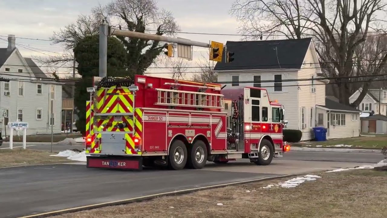 Harrington Fire Company Responding to a Fire Alarm