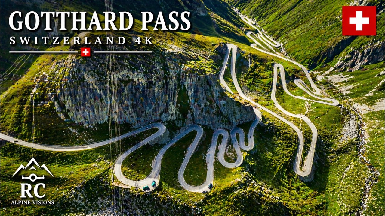 Gotthard Pass Switzerland 🇨🇭 | Cinematic Drone Film | Swiss Alps