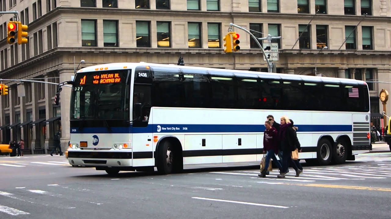 New York MTA 2011 Prevost X3-45 2436 On The X1 At Madison Avenue